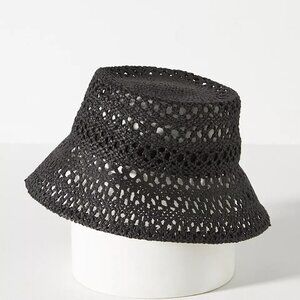 Anthropologie Structured Woven Bucket Hat NWT